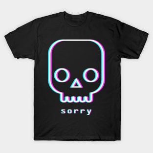 Sorry - Aesthetic Vaporwave Death T-Shirt